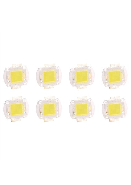 8x LED Çip 100W 7500LM Beyaz Ampul Lamba Spot Işığı Yüksek Güç Entegre Dıy (Yurt Dışından)