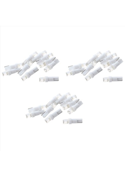 30X T5 W1 2W W3W 1 Smd Gösterge Tablosu LED Araba Cuneate Iç IŞIKLAR12V Beyaz (Yurt Dışından)