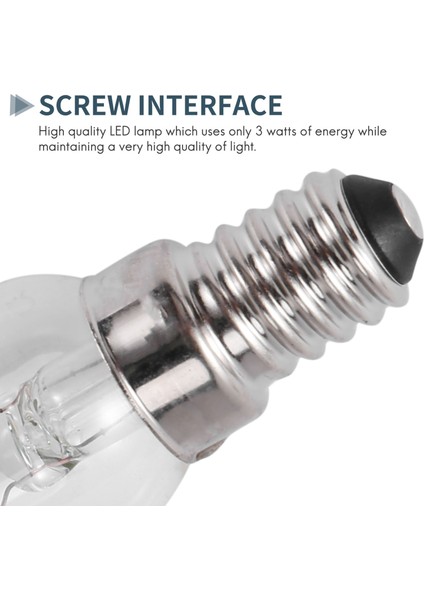 2x E14 3W LED Ocak Kaput Extractor Fan Ampul Sıcak Beyaz (Yurt Dışından) indirimleri