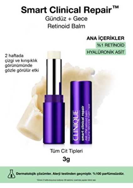 Smart Clinical Repair Gündüz + Gece Retinoid Balm + Hyalüronik Asit Hassas Ciltler İçin