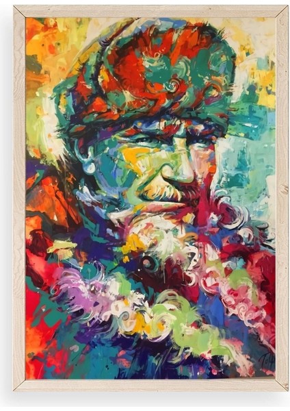 Atatürk Ahşap Çerçeveli Tablo 50 x 70
