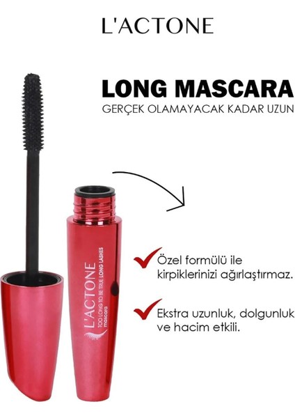 Extra Uzunluk & Hacim Etkili Siyah Maskara - 1 Adet Oje Hediyeli fiyatları