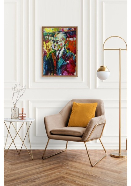 Atatürk Ahşap Çerçeveli Tablo 30 x 42 fiyatları