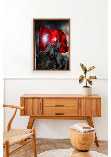 Atatürk Ahşap Çerçeveli Tablo 23 x 30 fiyatları