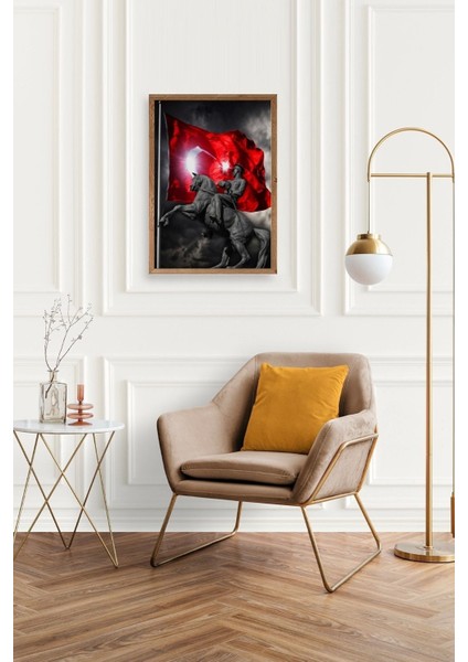 Atatürk Ahşap Çerçeveli Tablo 23 x 30 modelleri