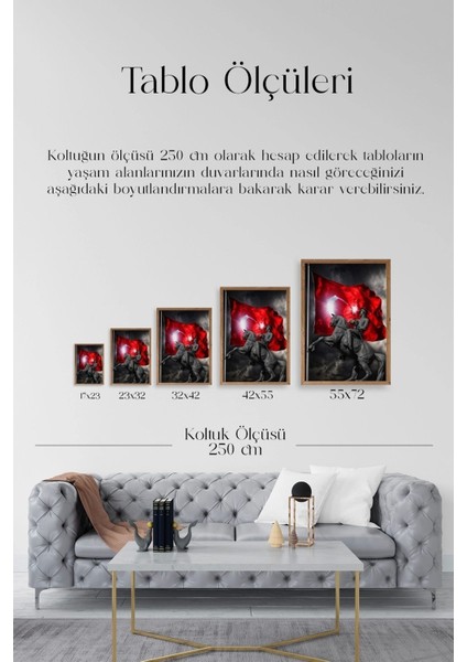 Atatürk Ahşap Çerçeveli Tablo 23 x 30 indirimleri