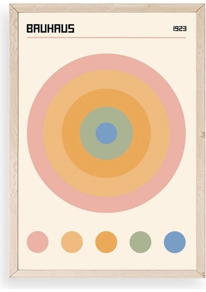 Bauhaus Ahşap Çerçeveli Tablo 30 x 42