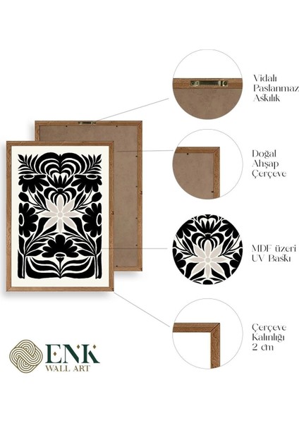 Desen Ahşap Çerçeveli Tablo 30 x 42 fırsatları