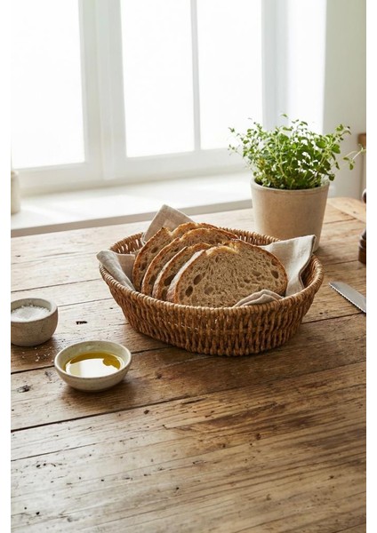 Rattan Piknik Hasır Ekmek Sepeti Meyve Sebze Sepeti Plastik Örme fiyatları