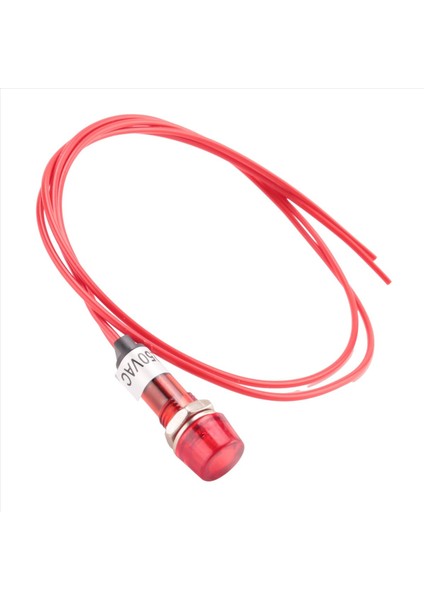 Neon Gösterge Pilot Sinyal Lambası Kırmızı Işık Ac 250V W2 Kablolar (Yurt Dışından)