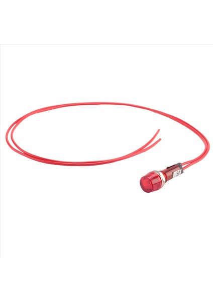 Neon Gösterge Pilot Sinyal Lambası Kırmızı Işık Ac 250V W2 Kablolar (Yurt Dışından) fiyatları