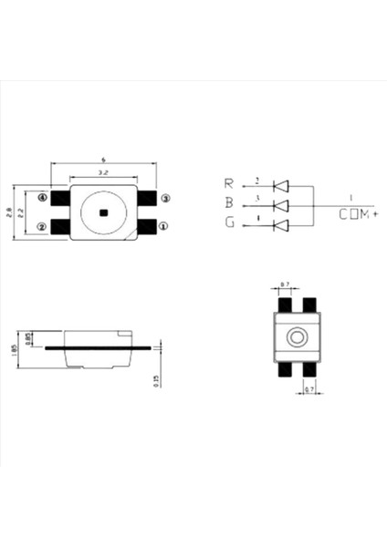 150PCS SK6812 Mini-E Rgb (WS2812B ile Benzer) SK6812 3228 Piksel LED Çipi Ayrı Ayrı Adreslenebilir Tam Renk DC5V (Yurt Dışından) fırsatları