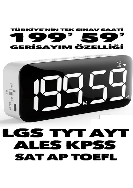 Sınav Saati 2026 Türkiye deneme sınavlarına uygun olarak tasarlanan öğrenci saati LGS AYT TYT