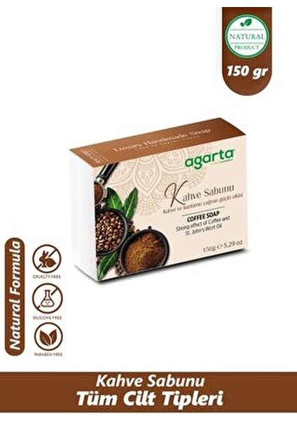 Doğal El Yapımı Kahve Sabunu 150 gr Doğal Malzemelerle Zenginleştirilmiş Cilt Bakımı indirimleri