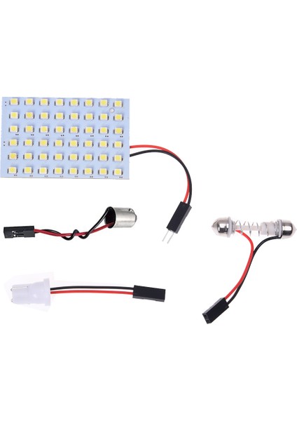 5x Panel 3528 Smd 48 Led&#39 Ler 12V Beyaz + 5x Dome Adaptörü (Yurt Dışından)