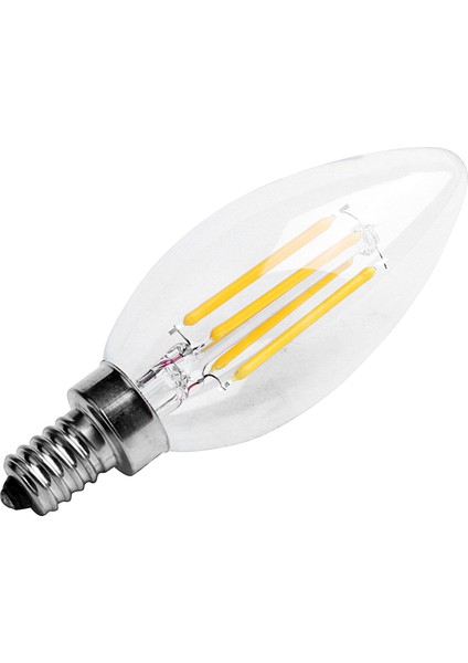 2x Dimmable E12 4W Cob Cob Edison Mum Flame Filament LED Ampul Lambası 10 x 3 5cm (Yurt Dışından) modelleri