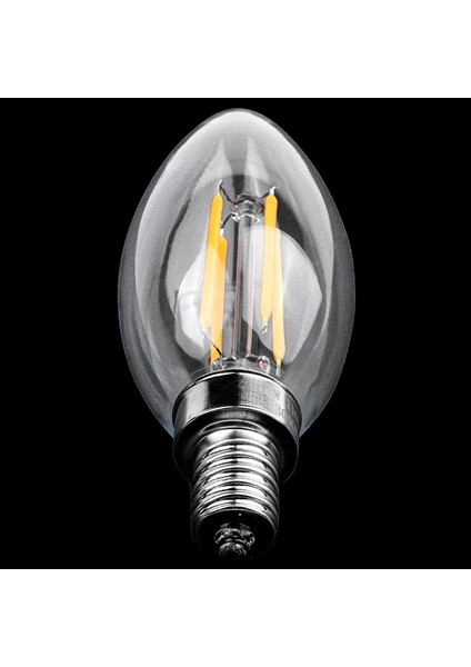 2x Dimmable E12 4W Cob Cob Edison Mum Flame Filament LED Ampul Lambası 10 x 3 5cm (Yurt Dışından) fırsatları