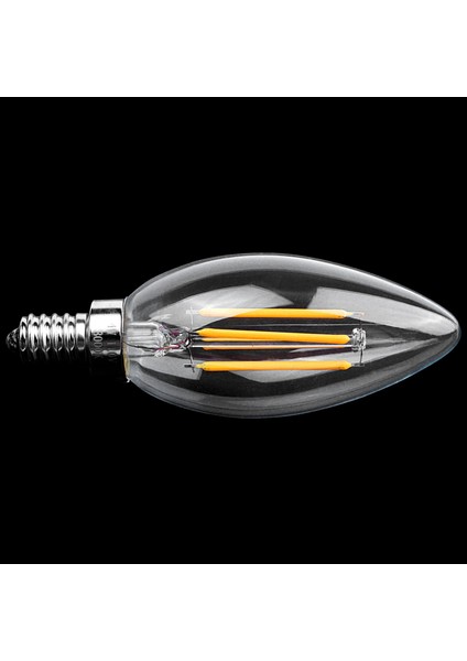 2x Dimmable E12 4W Cob Cob Edison Mum Flame Filament LED Ampul Lambası 10 x 3 5cm (Yurt Dışından) indirimleri