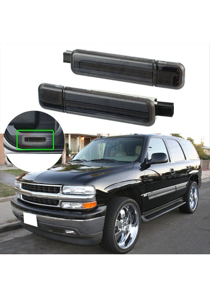 12V Araç Ön Iç Kapı Paneli Göstergesi Hummer H2/chevrolet Silverado Banliyö Için LED Işık 15021517 15021518 (Yurt Dışından) indirimleri