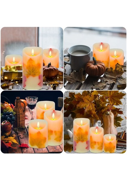 LED Mum Işıkları Akçaağaç Simülasyon Salıncak Şükran Noel Otel Dekorasyonu Mum Işıkları (Yurt Dışından)