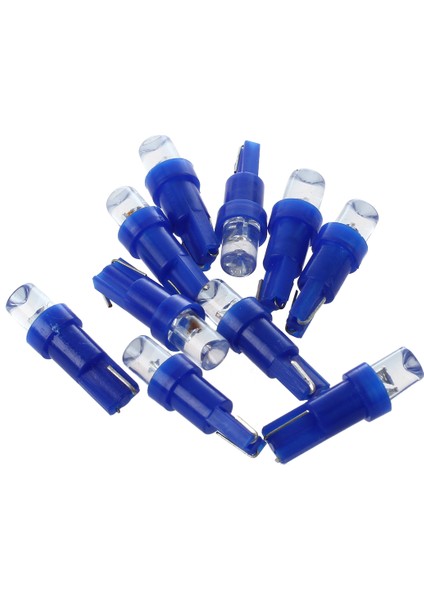 10 T5 17 18 58 Gösterge Tablosu Mavi LED Ampul Lambası (Yurt Dışından)