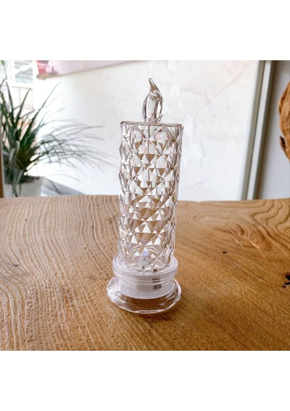 LED Flameless Mum Yeniden Kullanılabilir Plastik Mum Lambası Düğün Için Tealight-Night Işıkları Sevgililer Günü Noel Dekorları D (Yurt Dışından) fırsatları