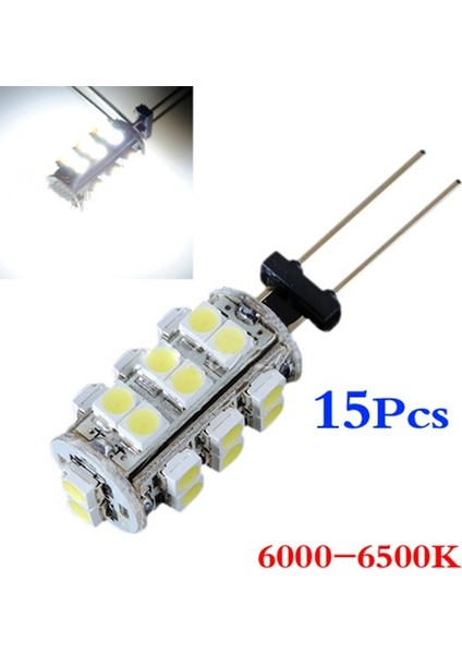 15X G4 26 Smd 3528 LED Gün Beyaz Işık Ev Deniz Lambası Rv Tekne Ampulleri 12V (Yurt Dışından)