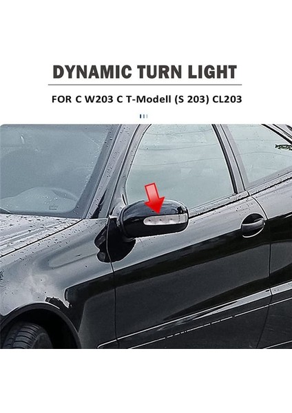 Akan Dönüş Sinyali Ayna Göstergesi Ayna Işığı LED Dinamik Işık Mercedes W203 S203 CL203 (Yurt Dışından) indirimleri