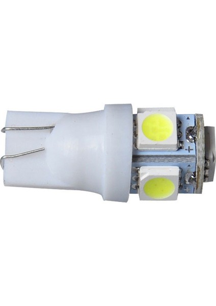 100PCS T10 Beyaz 168 194 501 W5W 5 Smd LED Araba Yan Işık Lambası Ampul Dc 12V (Yurt Dışından)