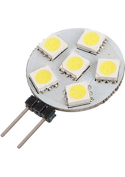 2x G4 6 5050 Smd LED Saf Beyaz Araba Kampası Dolap Deniz Rv Ampul Lambası 12V (Yurt Dışından)
