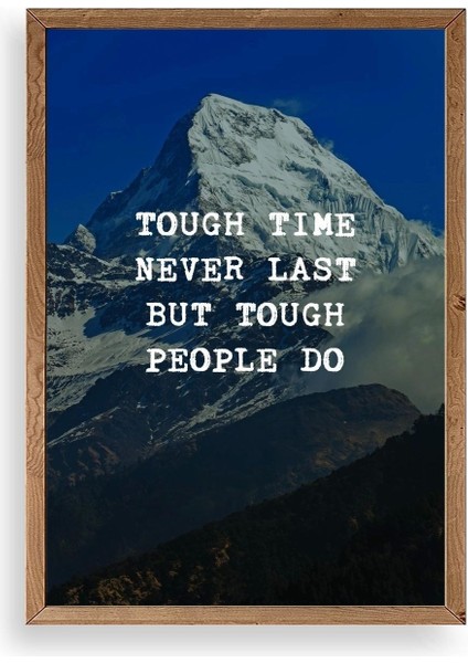 Motto Ahşap Çerçeveli Tablo 17 x 23