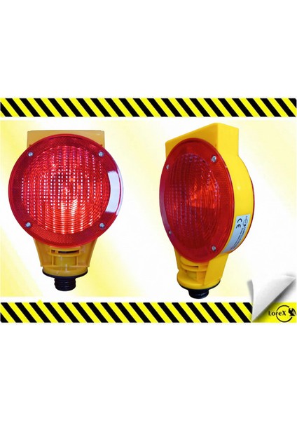 LR-SPL02R Güneş Enerjili Flaşörlü Kırmızı Lamba