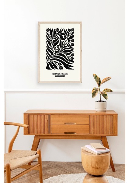 Soyut Ahşap Çerçeveli Tablo 30 x 42 modelleri