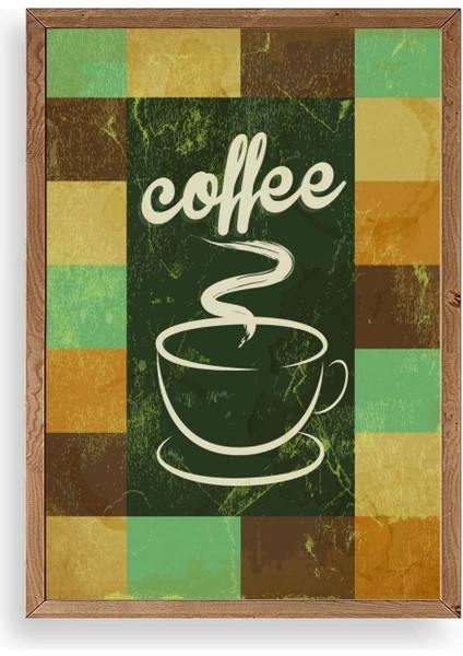 Kahve Ahşap Çerçeveli Tablo 50 x 70