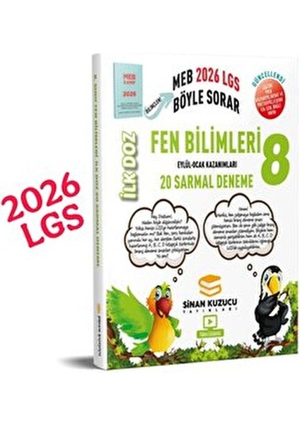 8.sınıf Matematik + Fen Bilimleri 2026 LGS Sarmal Branş Deneme Seti fırsatları