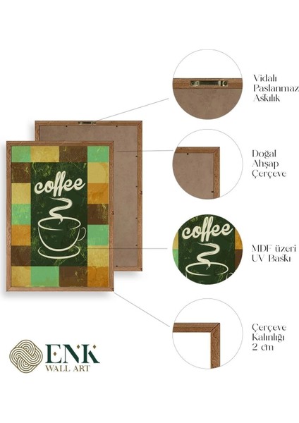 Kahve Ahşap Çerçeveli Tablo 50 x 70 fırsatları