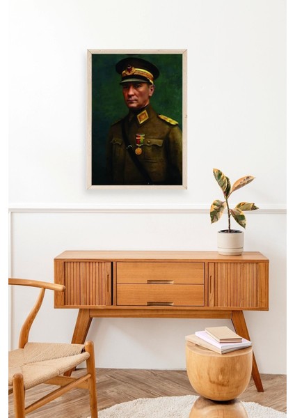 Atatürk Ahşap Çerçeveli Tablo 17 x 23 modelleri