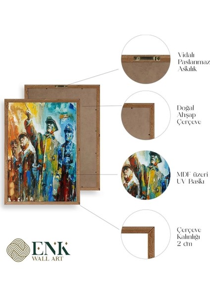 Atatürk Ahşap Çerçeveli Tablo 17 x 23 fırsatları