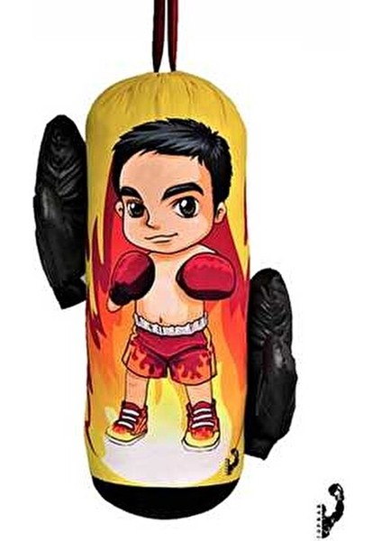 Çocuk Boks Kum Torbası 45 cm Eldiven Dahil 2-6 Yaş İçin Eğlenceli ve Öğretici Oyun Aracı fiyatları