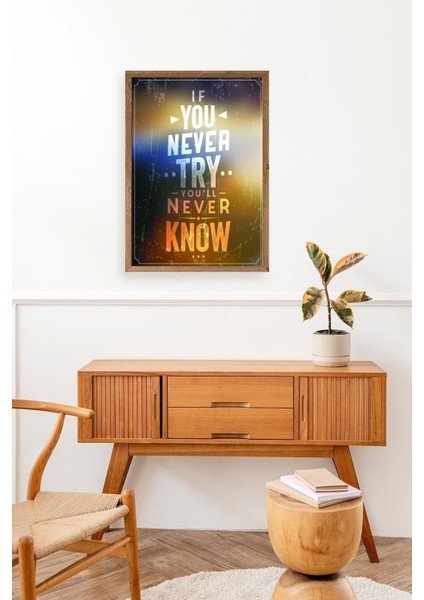 Motto Ahşap Çerçeveli Tablo 23 x 30 modelleri