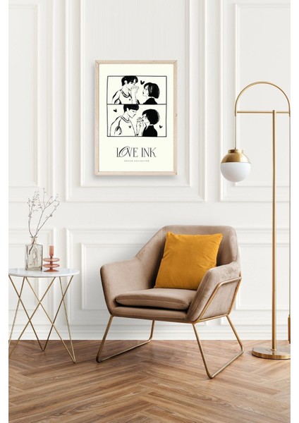 Love Ahşap Çerçeveli Tablo 30 x 42 fiyatları