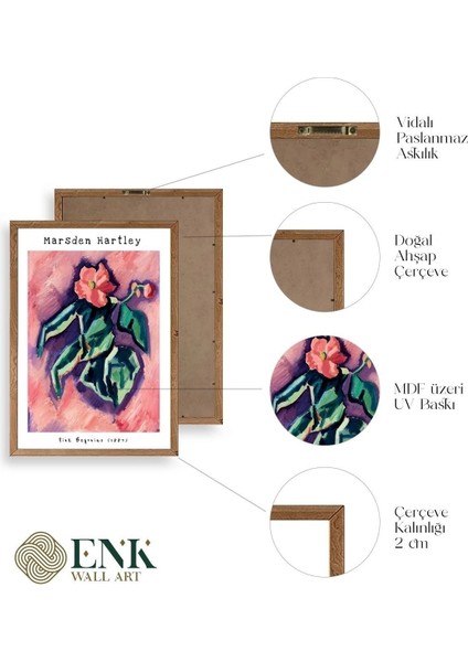 Marsden Hartley Ahşap Çerçeveli Tablo 30 x 42 fırsatları