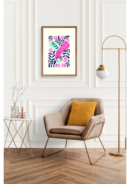 Soyut Ahşap Çerçeveli Tablo 30 x 42 fiyatları