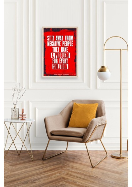 Motto Ahşap Çerçeveli Tablo 30 x 42 fiyatları