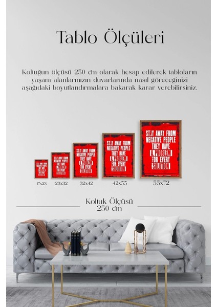 Motto Ahşap Çerçeveli Tablo 30 x 42 indirimleri