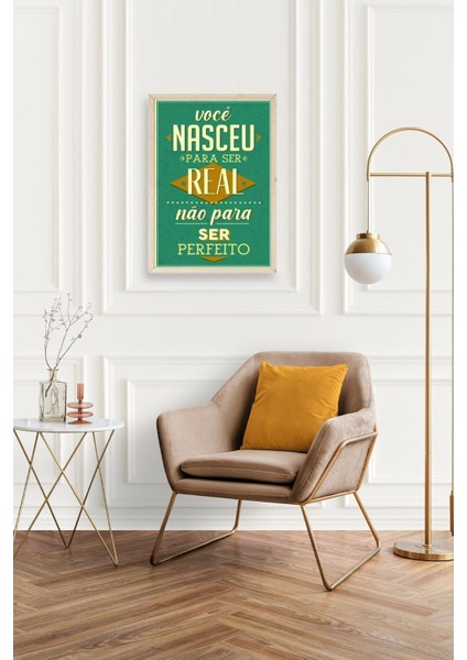Motto Ahşap Çerçeveli Tablo 30 x 42 fiyatları
