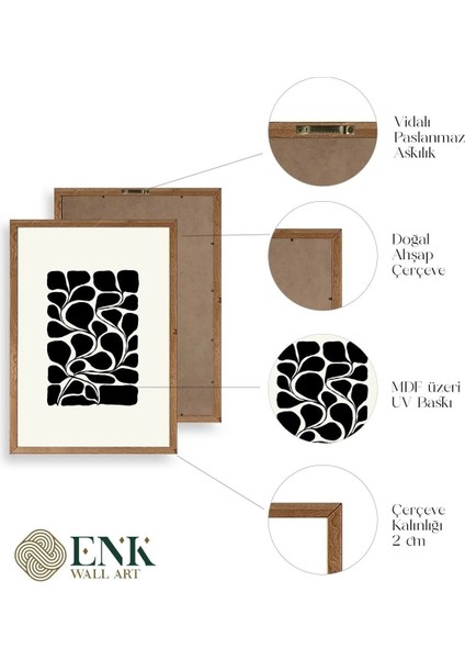 Desen Ahşap Çerçeveli Tablo 30 x 42 fırsatları