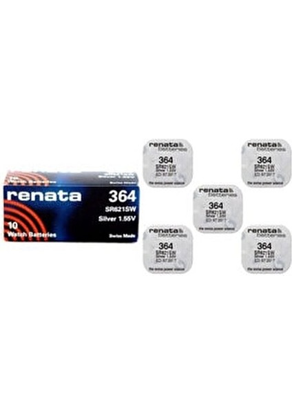 364 SR621SW Düğme Saat Pili 5'li 1,55 V Uzun Süreli Enerji fiyatları