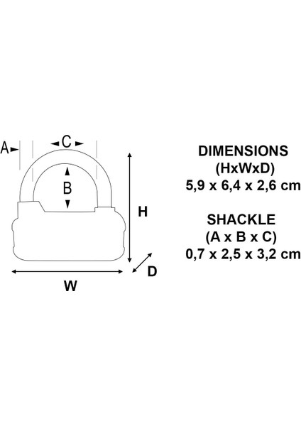 1534EURD Şifreli Kilit Veya Harf, Rastgele Renk, 5,9 x 6,4 x 2,6 cm fiyatları