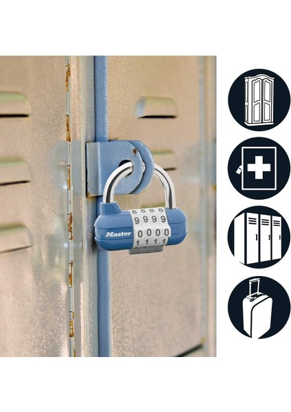 1534EURD Şifreli Kilit Veya Harf, Rastgele Renk, 5,9 x 6,4 x 2,6 cm modelleri